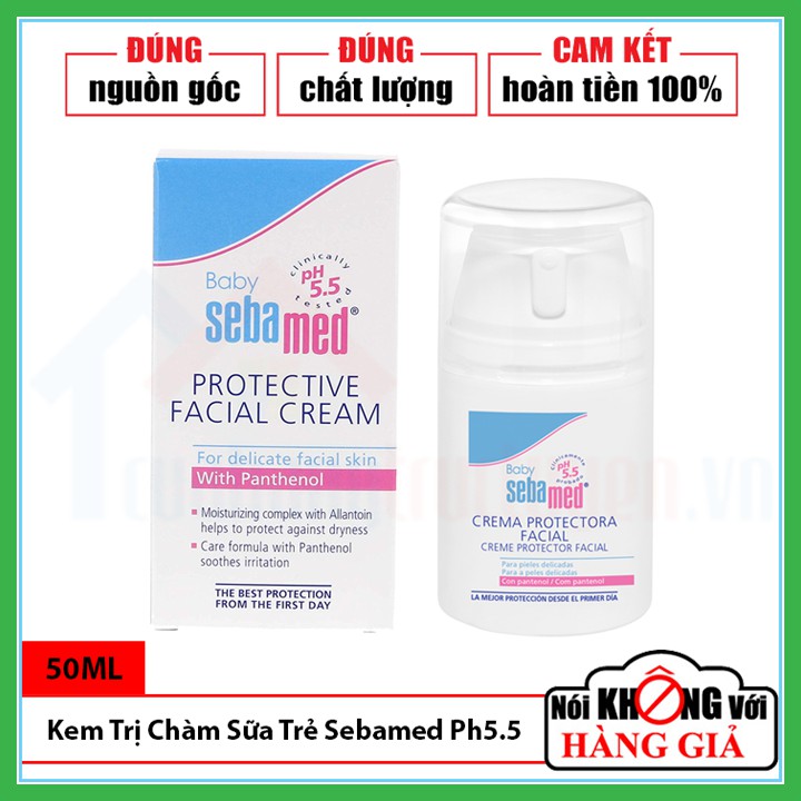 [CHÍNH HÃNG] Kem Bảo Vệ Da Và Trị Chàm Sữa Cho Trẻ Em Sebamed Ph5.5 50Ml Đức