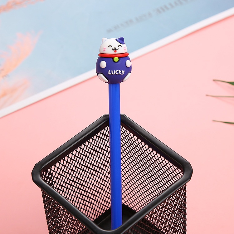Bút bi phong cách mèo hoạt hình ngòi 0.5mm tiện lợi