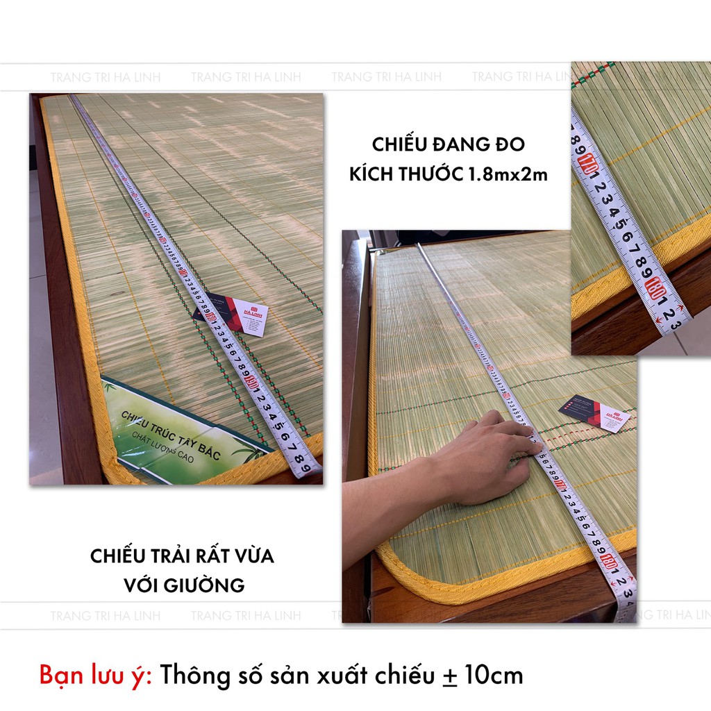 Chiếu trúc Tây Bắc điều hòa , chiếu tăm tre 1m2 1m6 1m8 2m2 mát mịn ngày hè