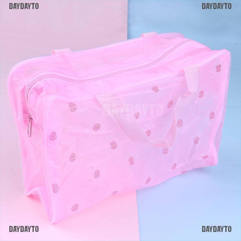 Túi nhựa trong PVC đựng đồ trang điểm/ vật dụng đi du lịch