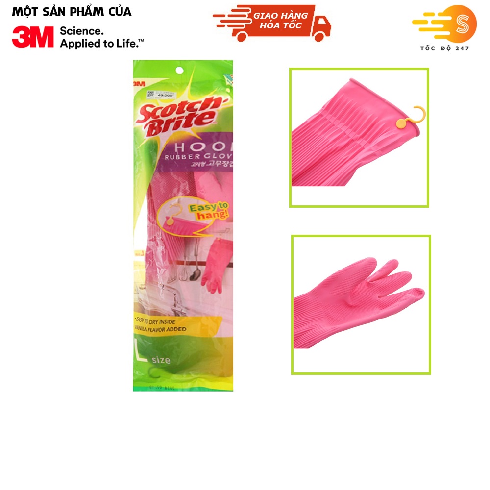 Găng tay đa dụng rửa chén có móc treo Scotch-Brite 3M GT-MOC