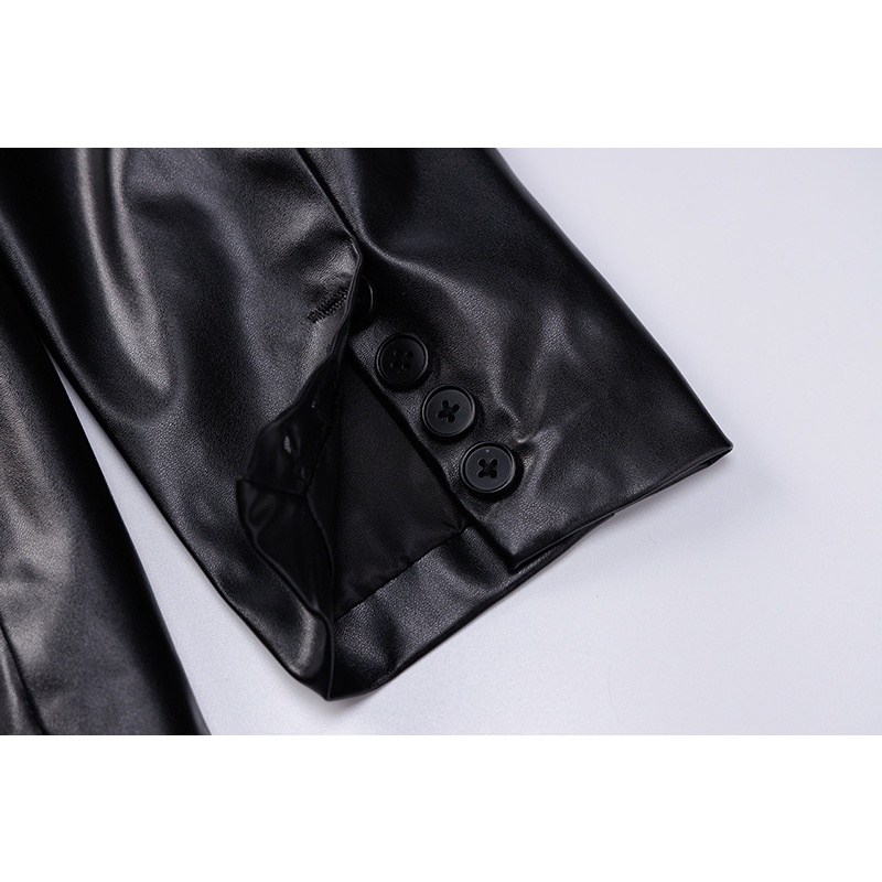 Áo Khoác Gió Tay Dài Phối Nút Thời Trang Đường Phố Cho Nữ