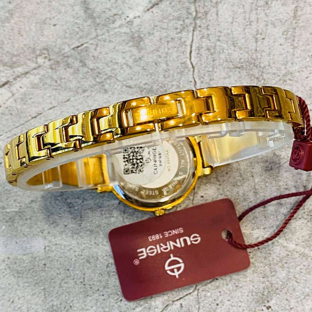 Đồng hồ Sunrise nữ chính hãng Nhật Bản L9945.AB.G.D - kính saphire chống trầy - bảo