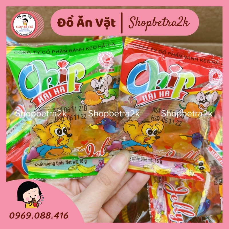 Kẹo dẻo chip Jelly Hải Hà (gói 16g)