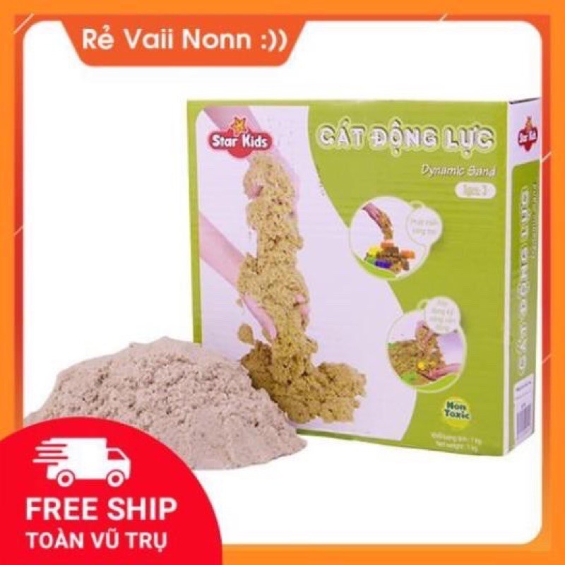 Cát động lực 1kg tặng kèm bộ khuôn hàng chính hãng Star Kids