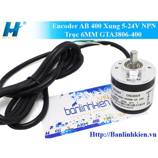 Encoder ab 400 xung 5-24v npn trục 6mm gta3806-400