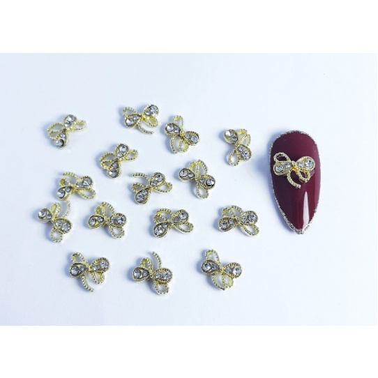 chamr nơ trang trí nail