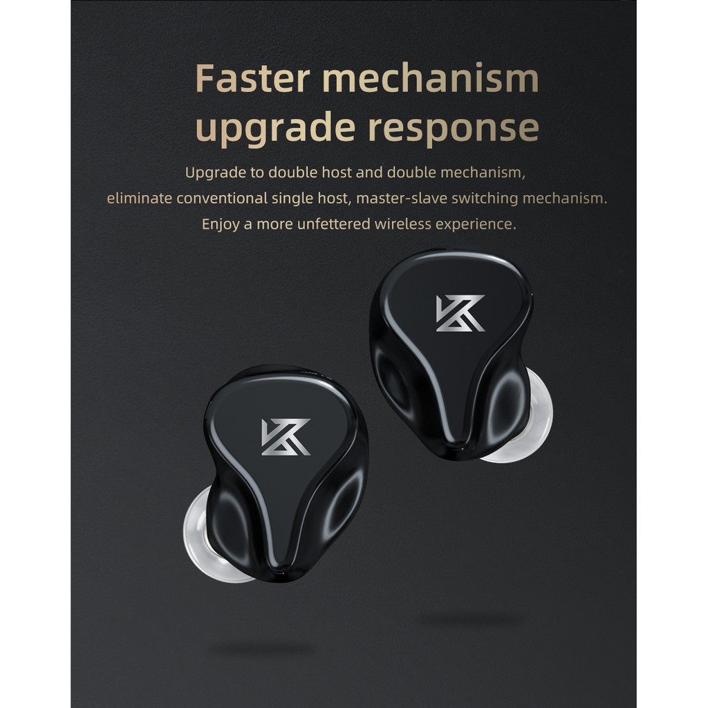 Kz Tai Nghe Thể Thao z1 pro tws bluetooth 5.2 Không Dây Chống Ồn kz s2 s1 zsx Dx6