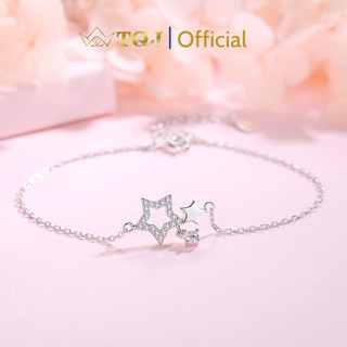 Lắc bạc nữ tqj- ls61, lắc bạc 925, vòng tay nữ, vòng tay bạc 925, lắc bạc thời trang ngôi sao tình yêu