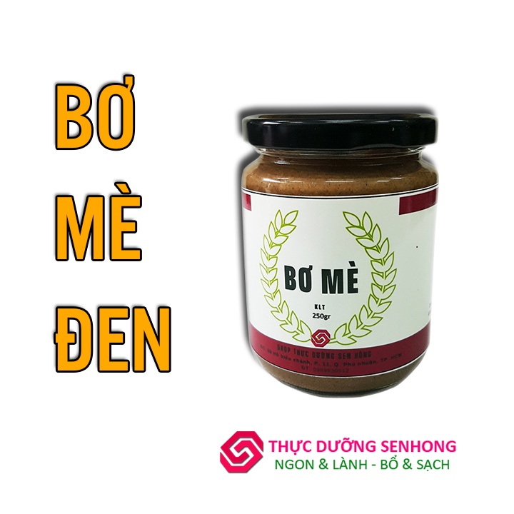 Bơ mè đen mè đen nguyên chất, không đường, không gia vị, không chất bảo quản.