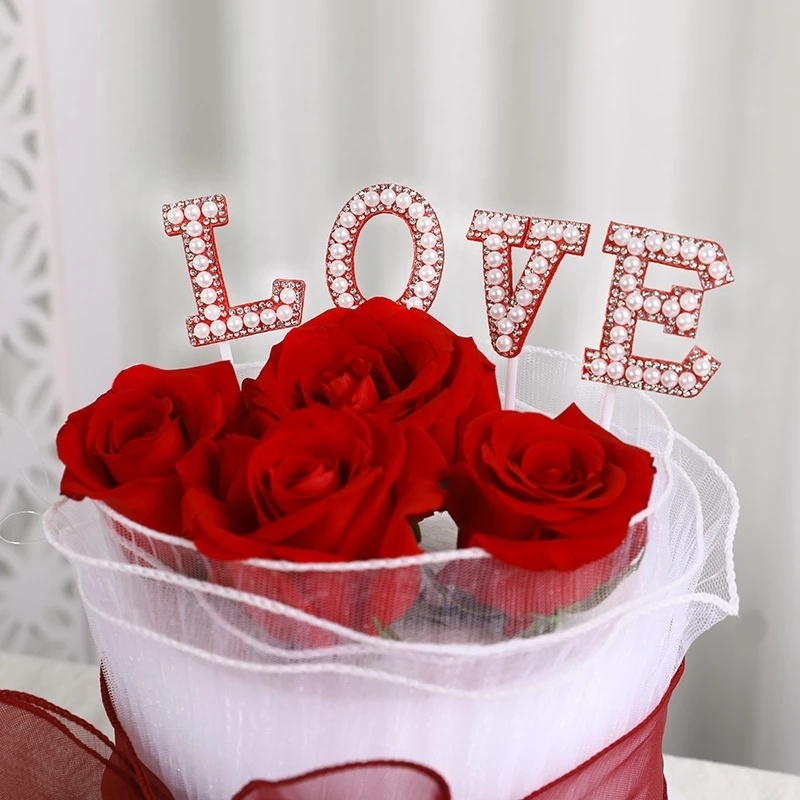 Set 5 Bông Hoa Mẫu Đơn Giả Trang Trí Tiệc