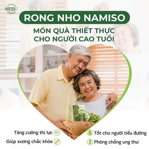 [CHÍNH HÃNG 100%] Rong Nho Tách Nước Namiso Organic 100% - 25G 1 gói - Ăn ngon sức khỏe tốt Dáng đẹp | BigBuy360 - bigbuy360.vn