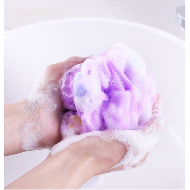 Bông tắm tạo bọt siêu mềm 2 lớp Hàng Nội Địa Trung