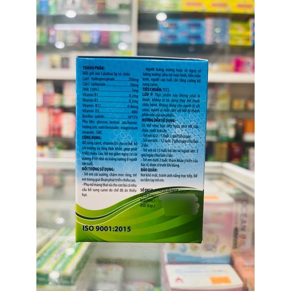 Ase calciKua - Dùng cho trẻ chậm lớn, còi xương, kém ăn, suy dinh dưỡng - 10 gói x 3 gram