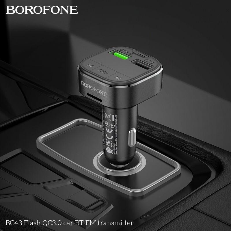 Bộ Sạc nhanh Xe Hơi BOROFONE BC38 PD20W + QC3.0 (BT FM transmitter), Hoco Z29 3 in 1 (tẩu ô tô), Z32 Speed Up 18W