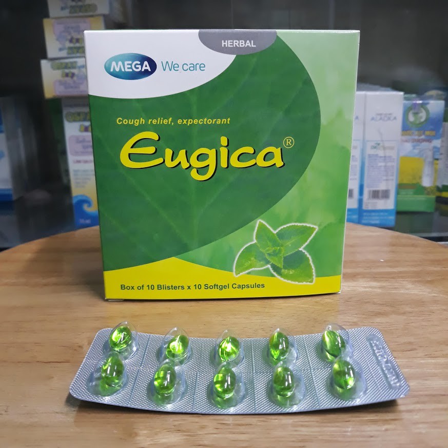 Eugica,ho,long đàm hộp 10 vỉ x 10 viên