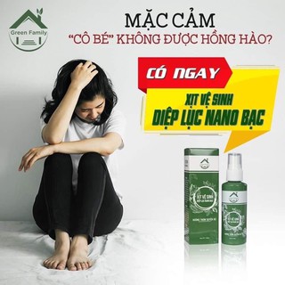 Xịt Vệ sinh diệp lục nano bạc