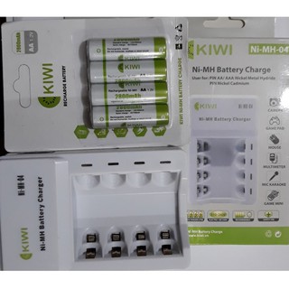 Combo bộ pin sạc kiwi 4 viên giá cực tốt