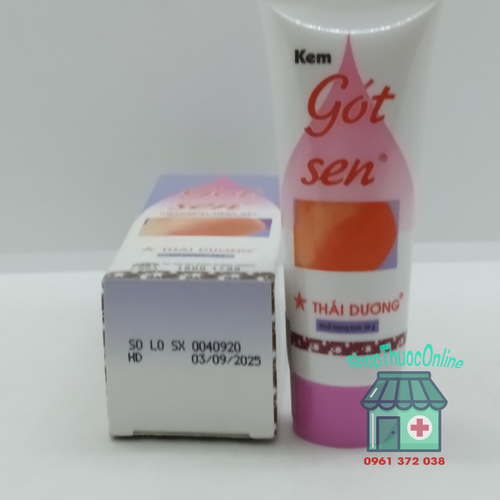 Kem Gót Sen dưỡng ẩm, chống nứt nẻ chân tay tuýp 20g