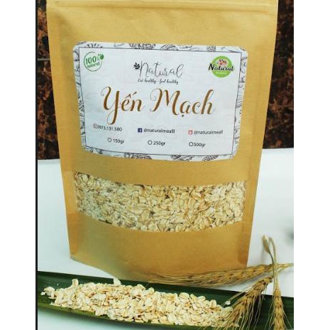 Yến Mạch Úc tươi ăn liền cán dẹt giảm cân ăn kiêng hữu cơ Healthy gói 1Kg - Natural Meal | BigBuy360 - bigbuy360.vn