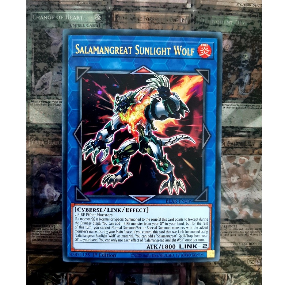 [ ĐỖ LẠC SHOP ]  THẺ BÀI YUGIOH LINK - Salamangreat Sunlight Wolf- ultra