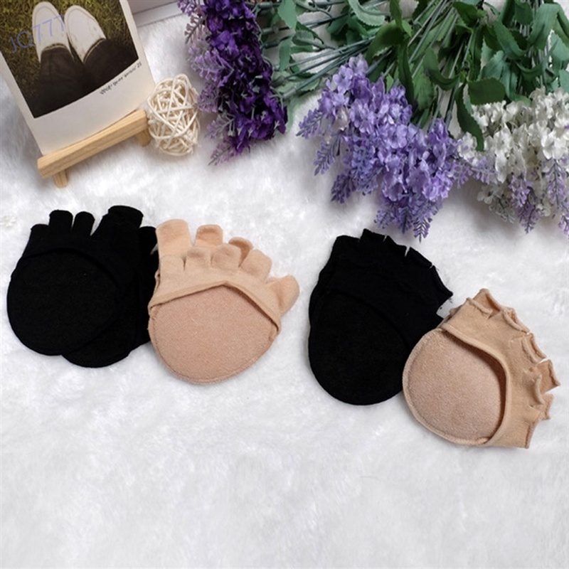 Vớ hở ngón cotton tàng hình dùng mang giày cao gót dành cho nữ