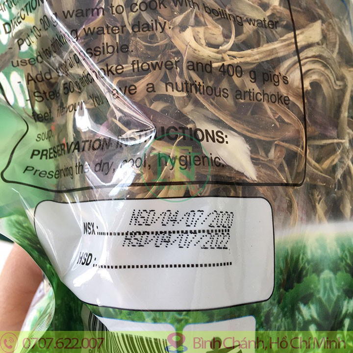 Bông Atiso Đà Lạt sấy khô nguyên chất (Gói 200g)-Chính hãng Ngọc Duy