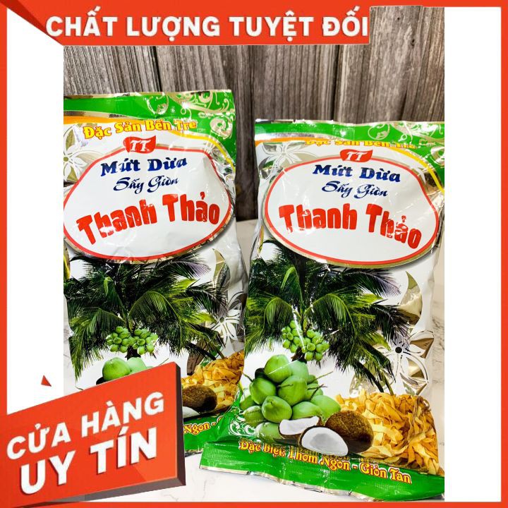 FREESHIP DỪA KHÔ SẤY GIÒN CAO CẤP THANH THẢO 240g DATE MỚI (Hàng luôn có sẵn)