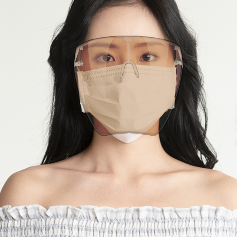 Mắt kính bảo hộ FACE SHIELD MASK chống giọt bắn, chống bụi che hết khuôn mặt bảo vệ mắt toàn diện tròng trong suốt