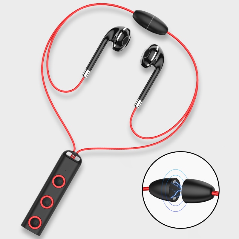 Tai Nghe Bluetooth BT313 Có Nam Châm Đeo Cổ Có Mic Cho iPhone Android