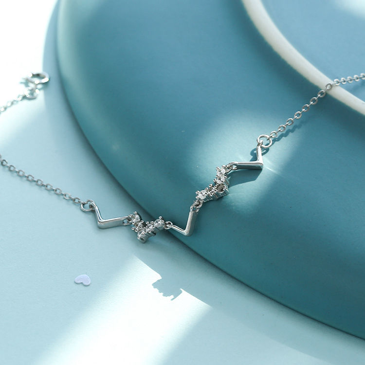 Vòng Tay Mạ Bạc 925 Thiết Kế Đơn Giản Cho Nữ