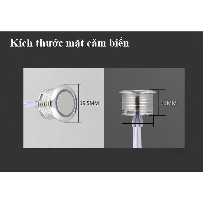 Công tắc cảm ứng chạm 12V 36W chuyên dụng lắp tủ bếp tủ trang trí