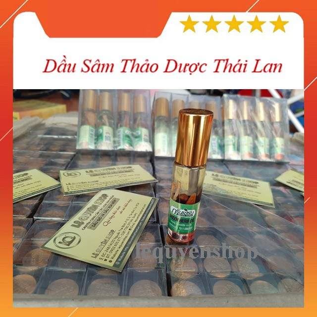 [Hiệu Qủa 100%] Dầu lăn nhân sâm thảo dược Green Herb Thái Lan