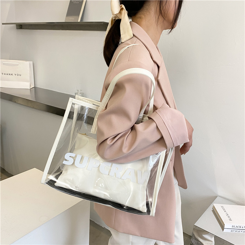 Túi Xách Nữ Trong Suốt Cỡ Lớn Thời Trang Hè 2021