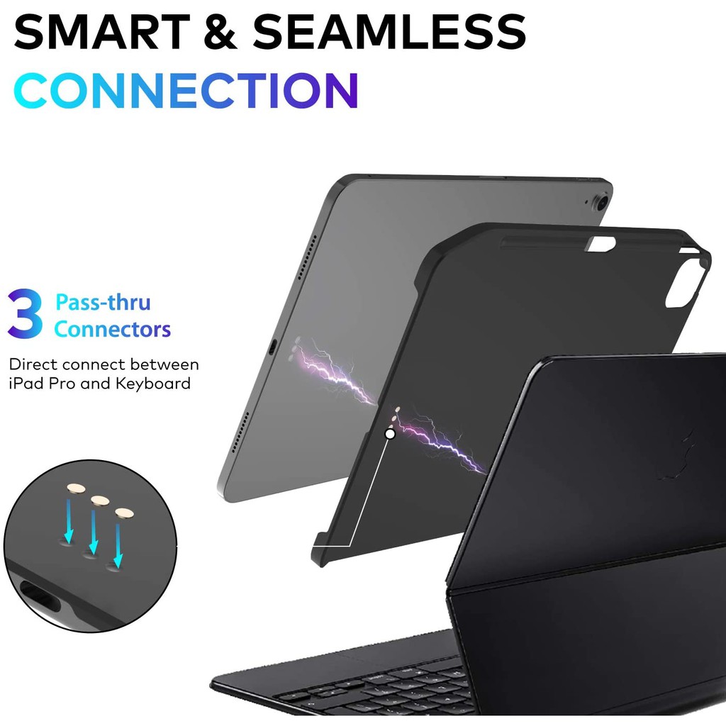 Switcheasy CoverBuddy  Vỏ bảo vệ mặt sau cho iPad Air 4 10,9 inch 2020, Tương thích với Bàn phím Magic, Bàn phím thông minh Folio, có giá đỡ bút chì