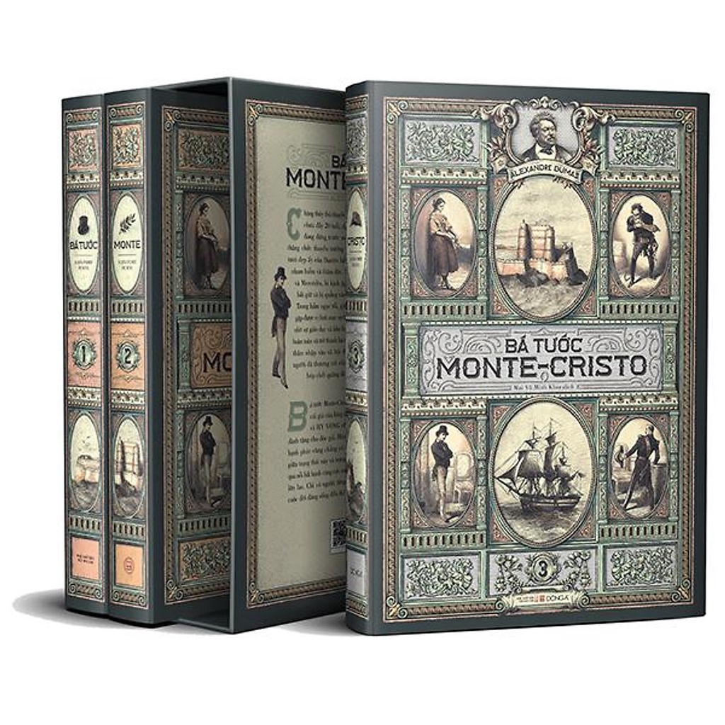 Sách - Bá Tước Monte-Cristo (Trọn Bộ 3 Tập) ĐA