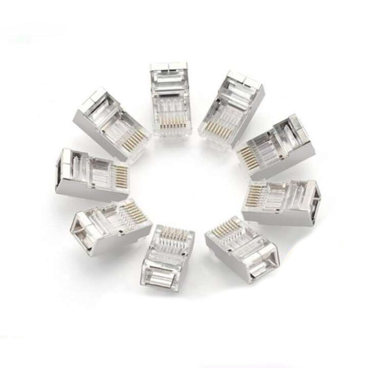 Đầu bấm mạng RJ45 UGREEN NW111 cho dây CAT6, bọc inox chống nhiễu