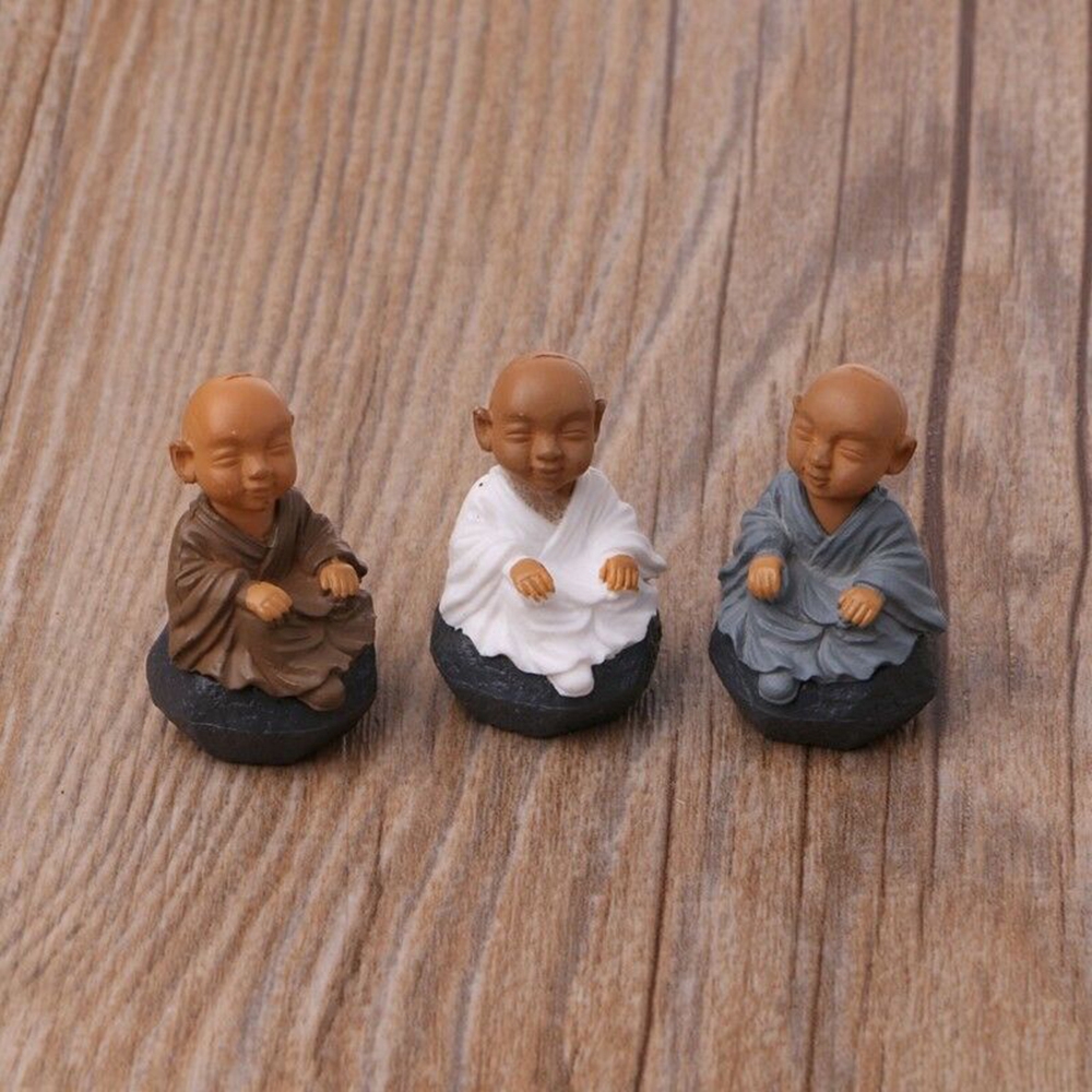 Mô Hình Chú Tiểu Kung Fu Trang Trí Sân Vườn