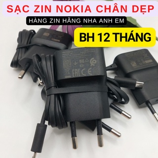 Củ Sạc Nokia liền dây Zin chân dẹp dẹt USB hàng bóc máy cho 105/ 8800 / 8600 / 105 / N9 / N8 / N86 / 515...