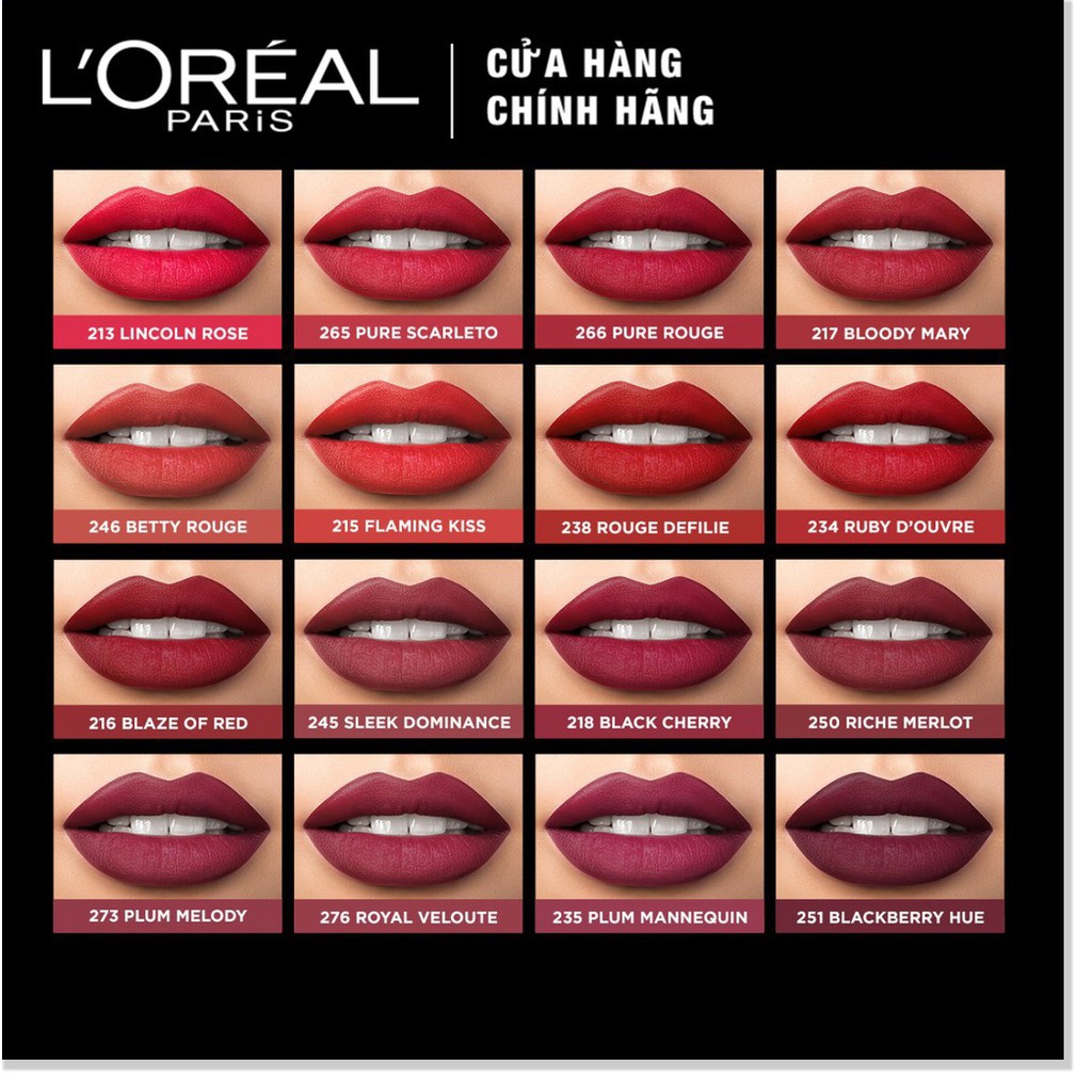 [Mã giảm giá mỹ phẩm chính hãng] Son Lì Mịn Môi LOreal Color Riche Matte 3.7g