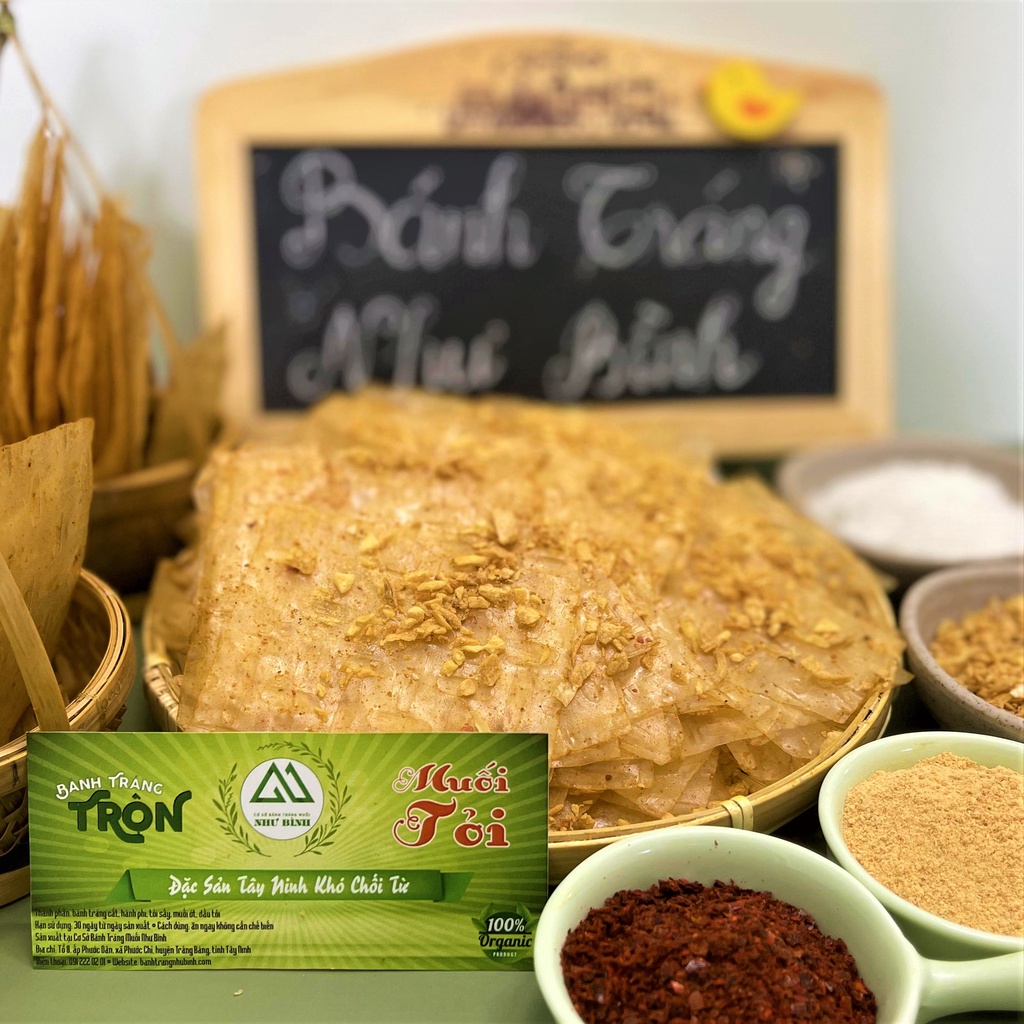 Bánh Tráng Mix MUỐI TỎI Xì Ke Như Bình Mỏng Dẻo Siêu Cay Cấp Độ 10 BAO HÍT HÀ