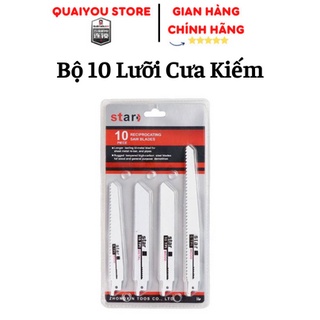 Bộ 10 Lưỡi Cưa Kiếm Cho Máy Cưa Kiếm - Gồm 3 Lưỡi Cưa Kim Loại Và 7 Lưỡi Cưa Gỗ.