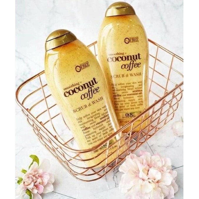 Sữa tắm tẩy tế bào chết OGX Scrub & Wash 577ml của Mỹ