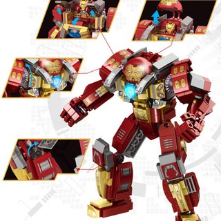 Bộ đồ chơi Lego lắp ráp mô hình người sắt Iron man MK 17 JX 60028 425 chi tiết giúp trẻ phát triển tư duy não bộ