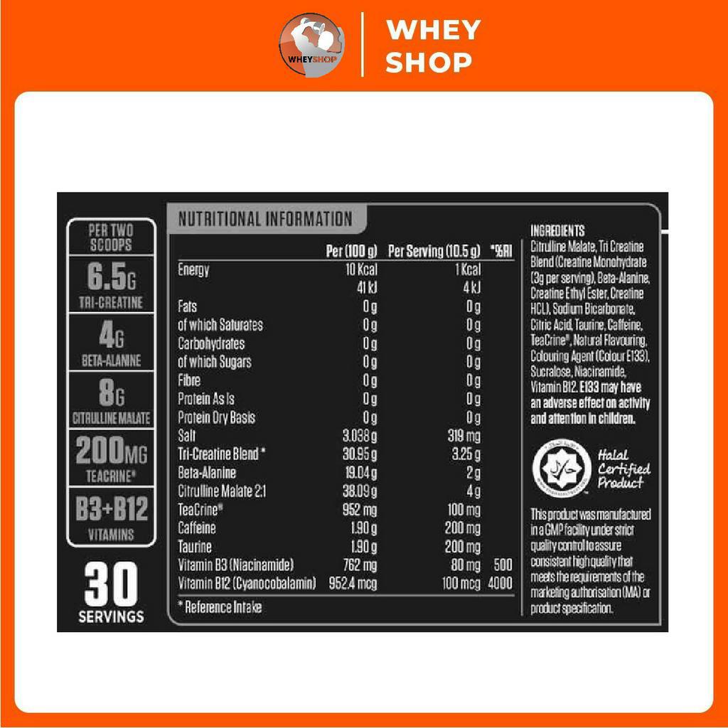 Bột uống tăng sức mạnh trước tập ABE PRE-WORKOUT
