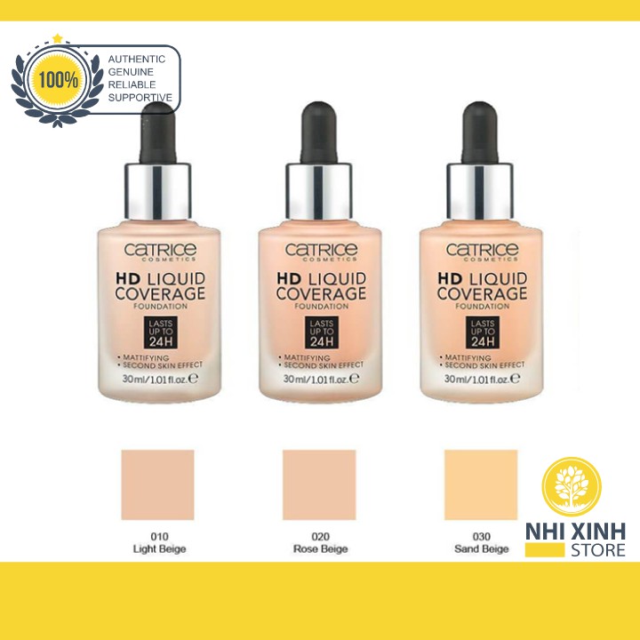 Kem Nền Catrice HD Liquid Coverage Foundation