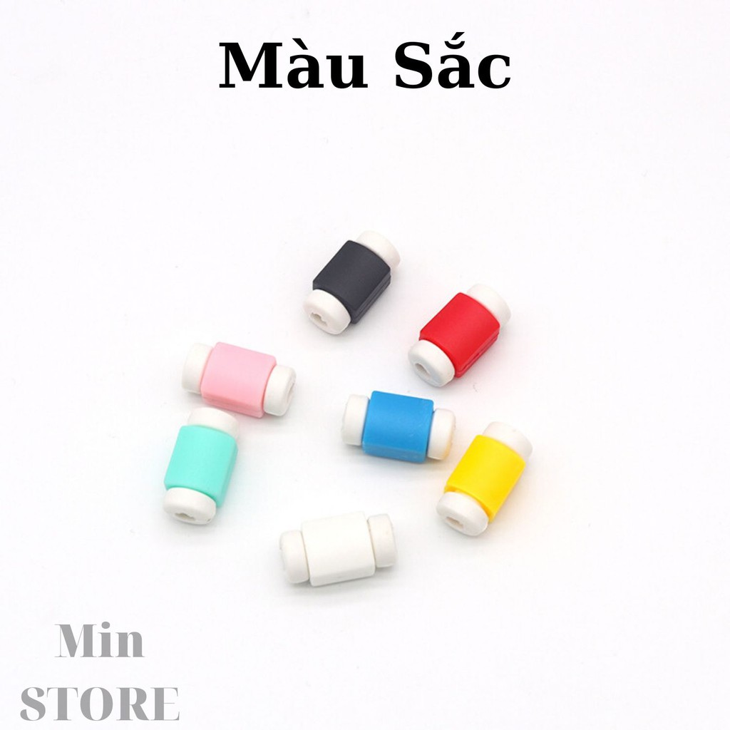 ( Combo 2 Cái ) Nút Bảo Vệ Đầu Cáp Sạc, Đầu Tai Nghe, Chống Va Đập Đứt Gãy - Min STORE