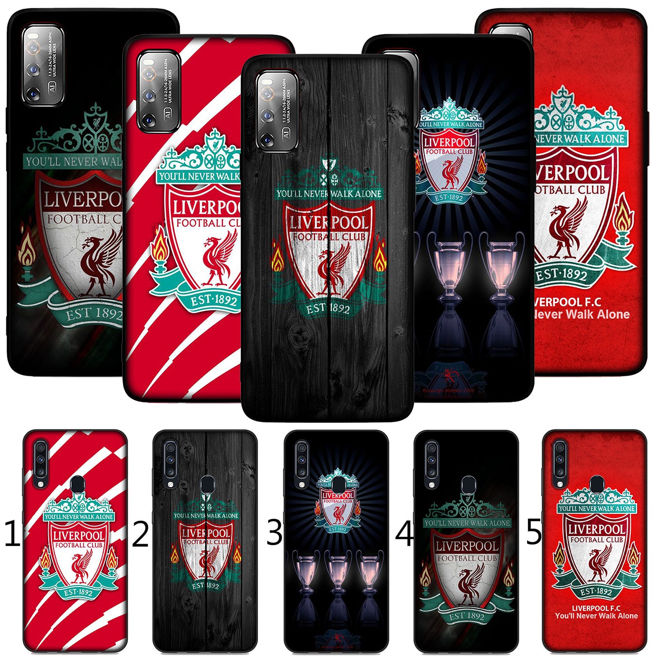 Ốp Điện Thoại Silicon Mềm In Logo Liverpool Cho Samsung Galaxy A9 A8 A7 A6 Plus J8 2018 + A21s A70 M20 A6 + A8 + F10