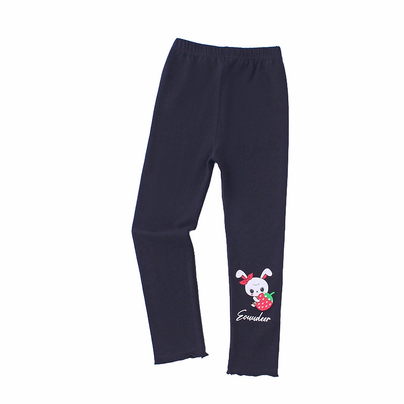 Quần Legging Co Giãn 90-140cm In Họa Tiết Hoạt Hình Phong Cách Hàn Quốc Dành Cho Bé Gái