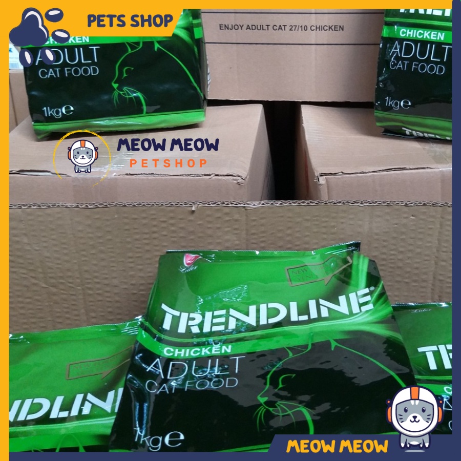 Hạt cho mèo TRENDLINE, hạt dinh dưỡng cho mèo TRENDLINE | Túi hãng 1KG | Hạt dinh dưỡng cho mèo.